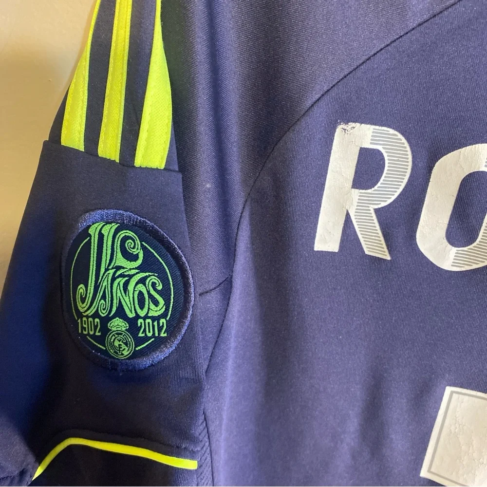 REAL‎ MADRID 2012 2013 AWAY FOOTBALL SHIRT JERSEY #7 RONALDO CAMISETA ADIDAS A